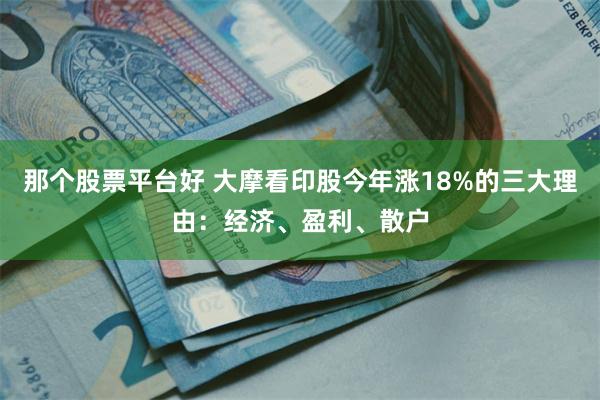 那个股票平台好 大摩看印股今年涨18%的三大理由：经济、盈利、散户